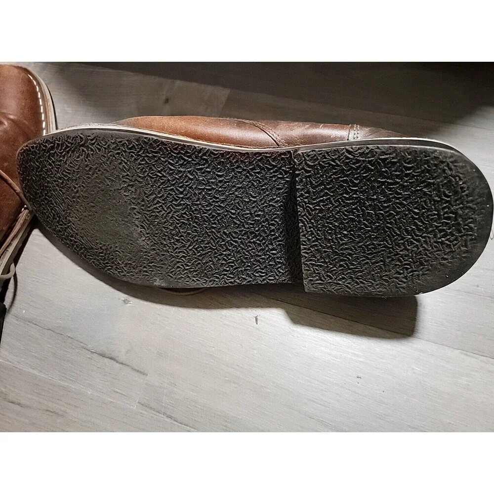 Steve Madden Chukka Boot Mens 10.5 Cognac Leather Shoe Harken 247 Style Dress